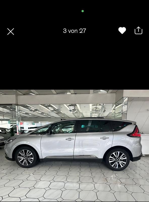 Gebraucht Renault Espace Initiale Paris 160 PS (117 kW) 2016 Silber Van / Kleinbus