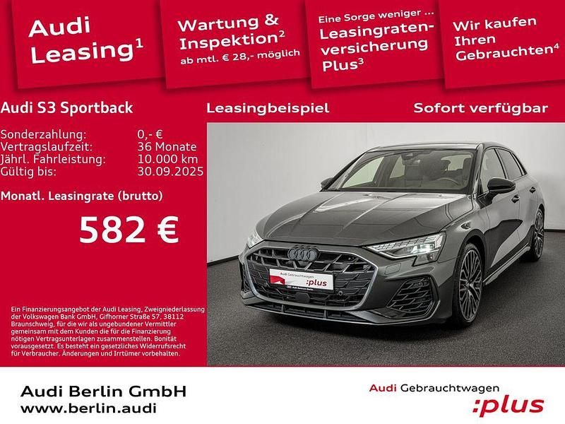 Daytonagrau perleffekt Gebraucht 2024 Audi S3 Ambiente Limousine | 52.140 € (Fairer Preis) - Bild 1/3