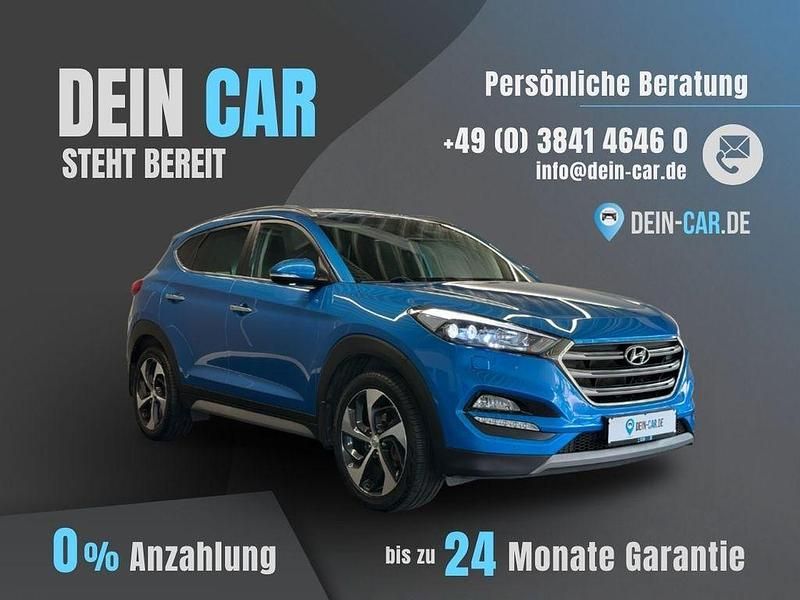 Blau Gebraucht 2018 Hyundai Tucson Premium SUV | 16.490 € (Guter Preis) - Bild 1/4