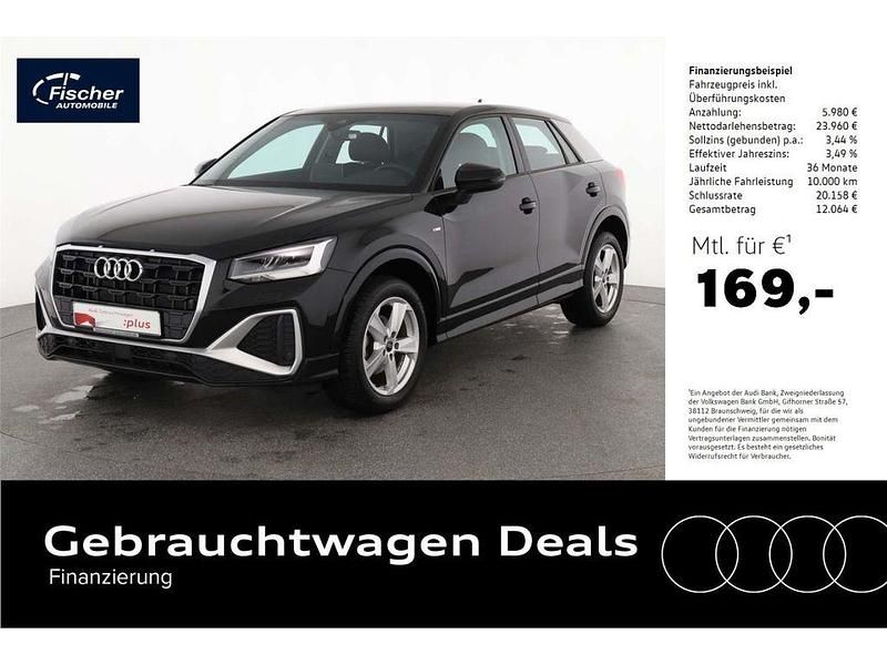 Schwarz Gebraucht 2024 Audi Q2 S-Line SUV | 29.940 € (Fairer Preis) - Bild 1/4