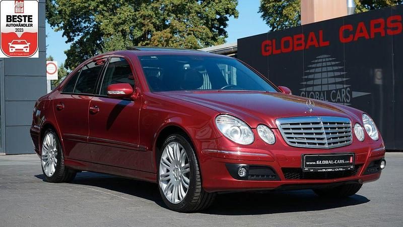 Rot Gebraucht 2007 Mercedes E500 Limousine | 14.885 € (Teuer) - Bild 1/4