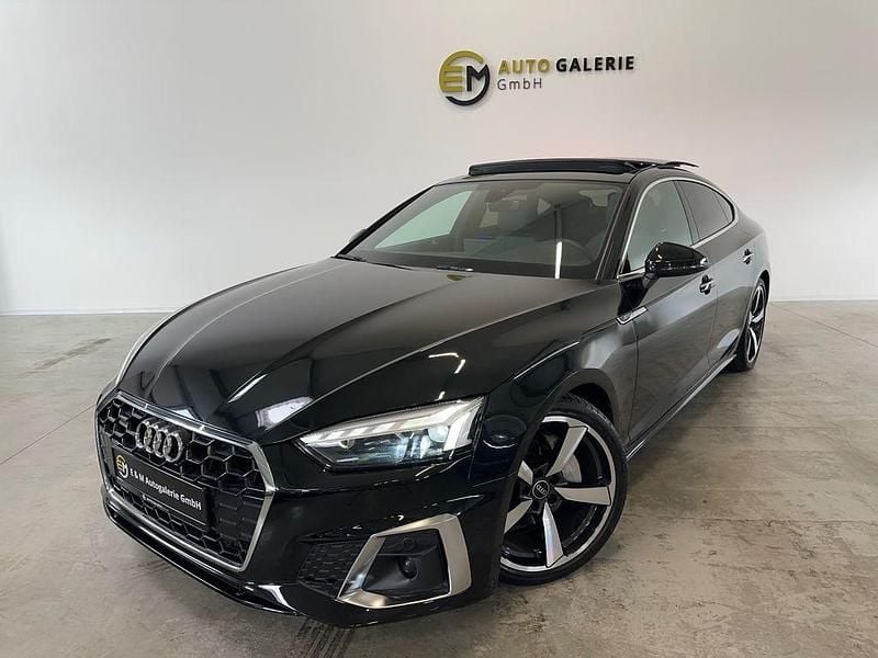 Schwarz Gebraucht 2021 Audi A5 Sportback S-Line Limousine | 38.990 € (Teuer) - Bild 1/4