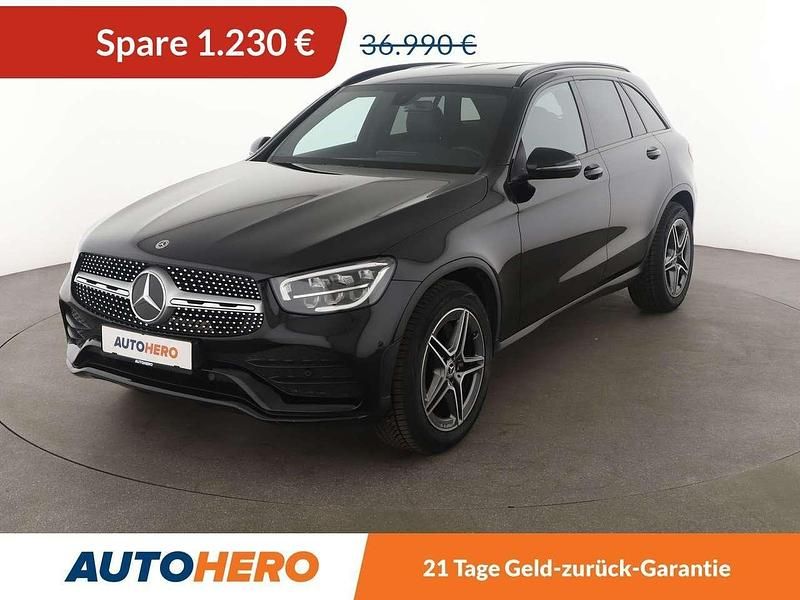 Schwarz Gebraucht 2021 Mercedes GLC220 AMG line SUV | 35.760 € (Fairer Preis) - Bild 1/3