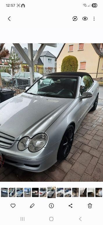 Gebraucht Mercedes CLK200 163 PS (119 kW) 2006 Silber Cabrio