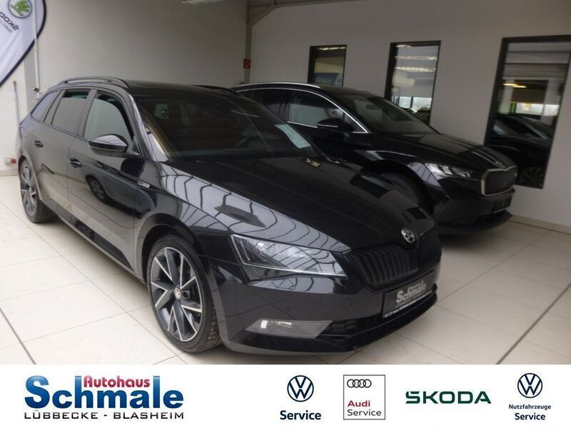 Schwarz Gebraucht 2017 Skoda Superb SportLine Kombi | 18.990 € (Fairer Preis) - Bild 1/4