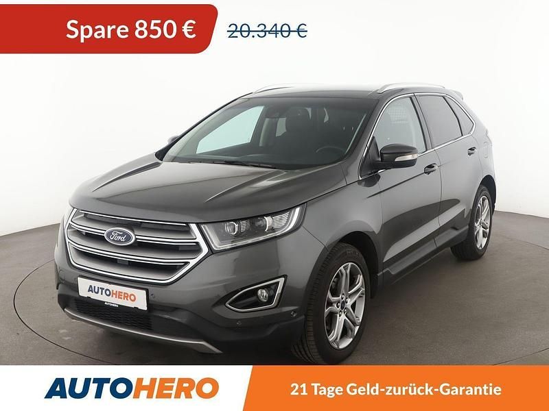 Grau Gebraucht 2016 Ford Edge Titanium SUV | 19.490 € (Fairer Preis) - Bild 1/3