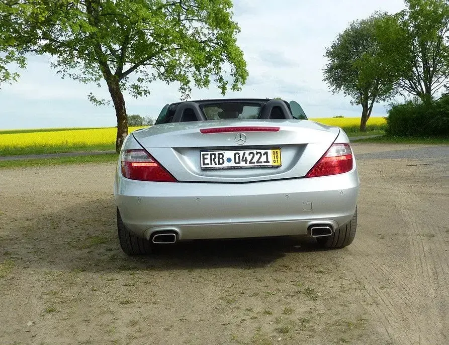 Gebraucht Mercedes SLK200 184 PS (135 kW) 2013 Silber Cabrio