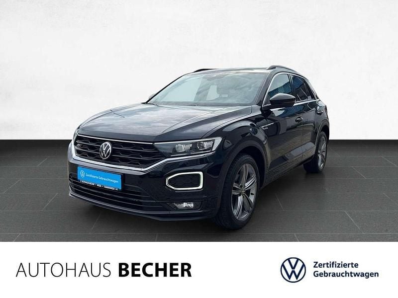 Schwarz Gebraucht 2021 VW T-Roc R-line SUV | 22.930 € (Guter Preis) - Bild 1/4