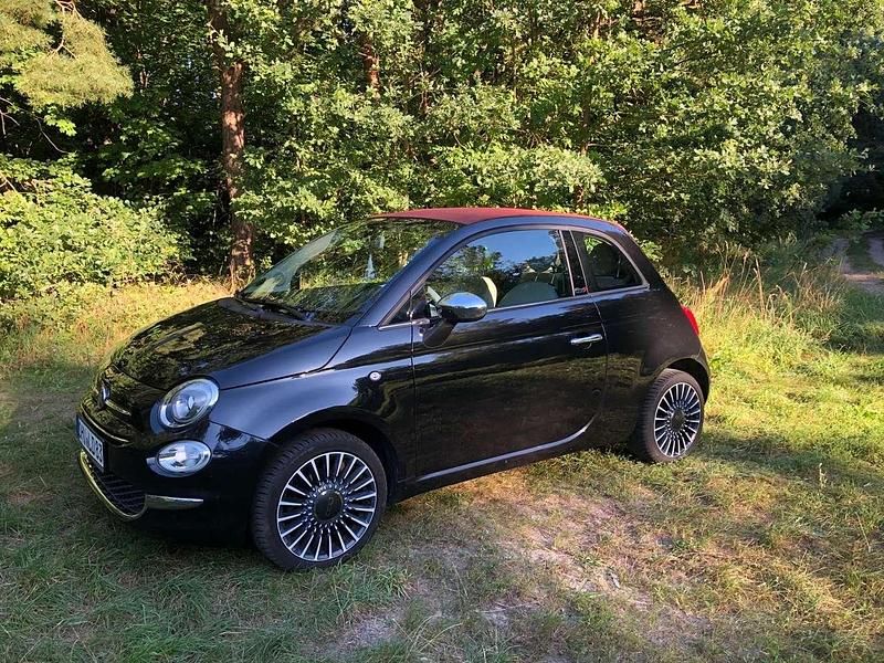 Schwarz Gebraucht 2018 Fiat 500 Lounge Cabrio | 12.800 € (Fairer Preis) - Bild 1/4