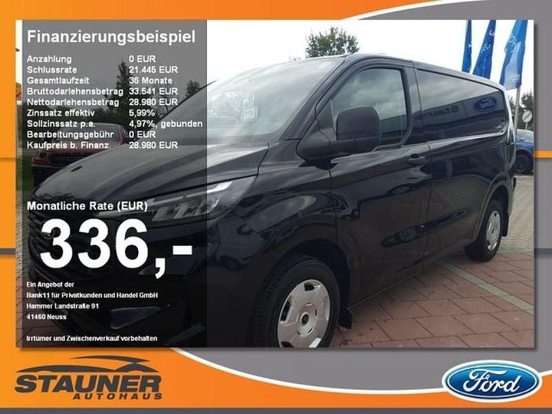 Obsidianschwarz (metallic) Gebraucht 2024 Ford Transit Custom Van | 28.980 € (Superpreis) - Bild 1/4