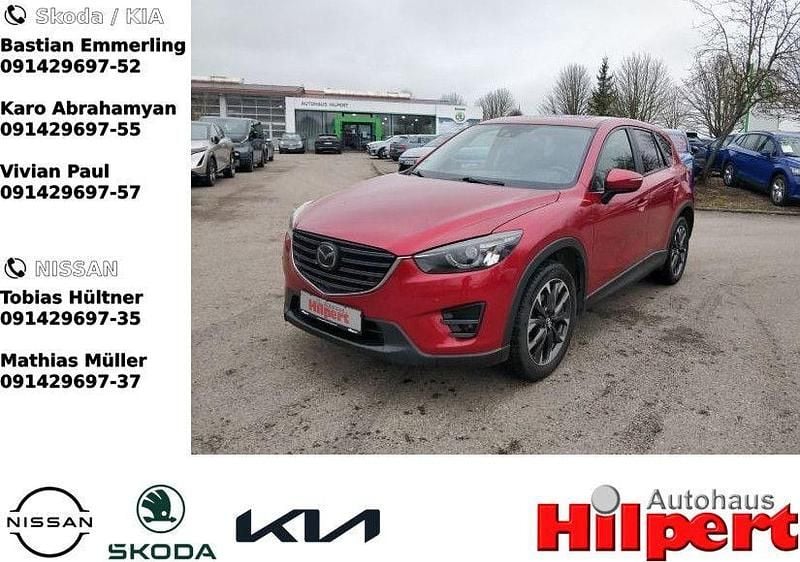 Rubinrot metallic (metallic) Gebraucht 2017 Mazda CX-5 Nakama Intense SUV | 19.440 € (Fairer Preis) - Bild 1/4