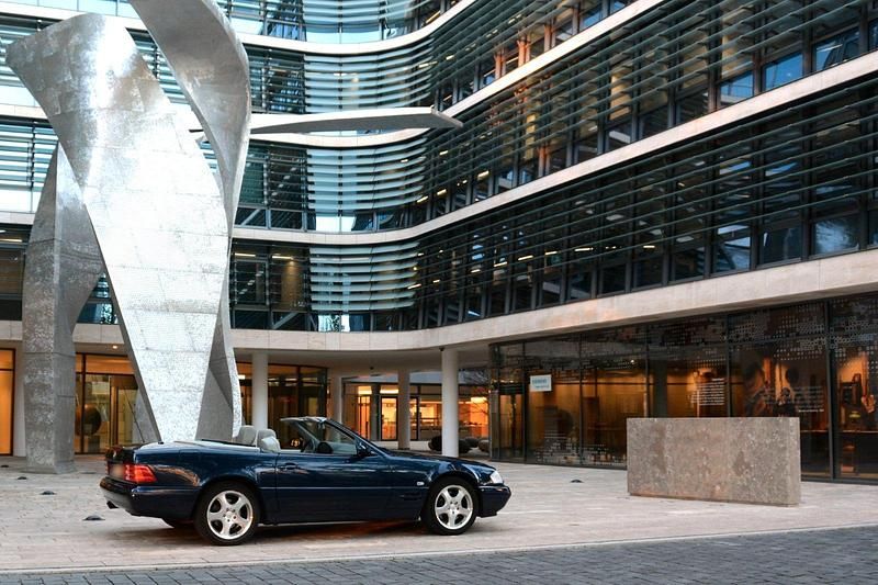 Gebraucht Mercedes SL320 2001 Blau Cabrio