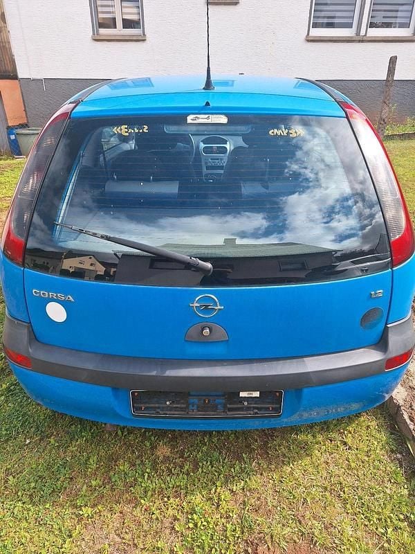 Blau Gebraucht 2003 Opel Corsa Kleinwagen | 300 € (Superpreis) - Bild 1/4