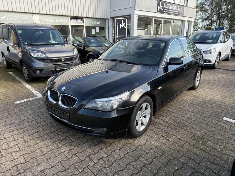 Schwarz Gebraucht 2008 BMW 520 Limousine | 4.480 € (Guter Preis) - Bild 1/4