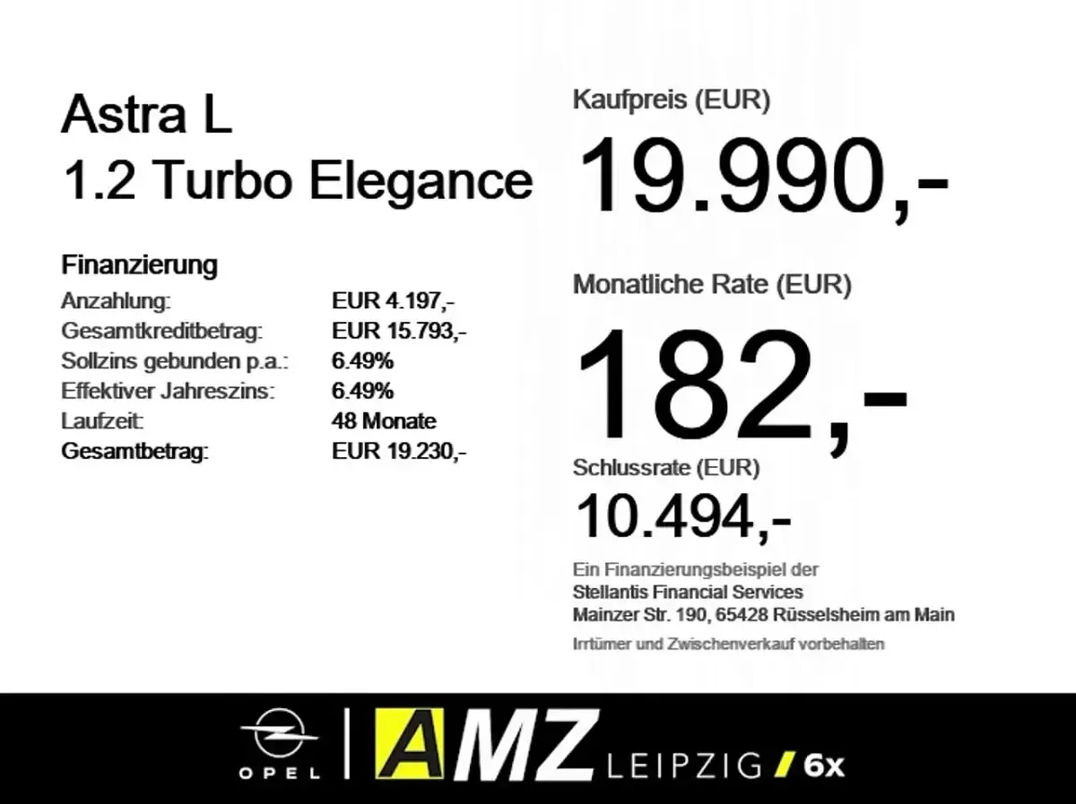 Gebraucht Opel Astra Elegance 131 PS (96 kW) 2023 Kobalt blau/vertigo blau Limousine