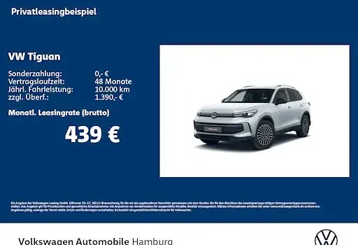 Neu VW Tiguan Life 150 PS (110 kW) 2026 Schwarz SUV