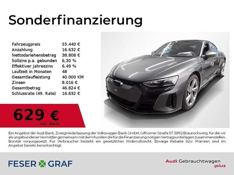 Daytonagrau perleffekt Gebraucht 2023 Audi e-tron GT quattro Sport Limousine | 55.440 € - Bild 1/2