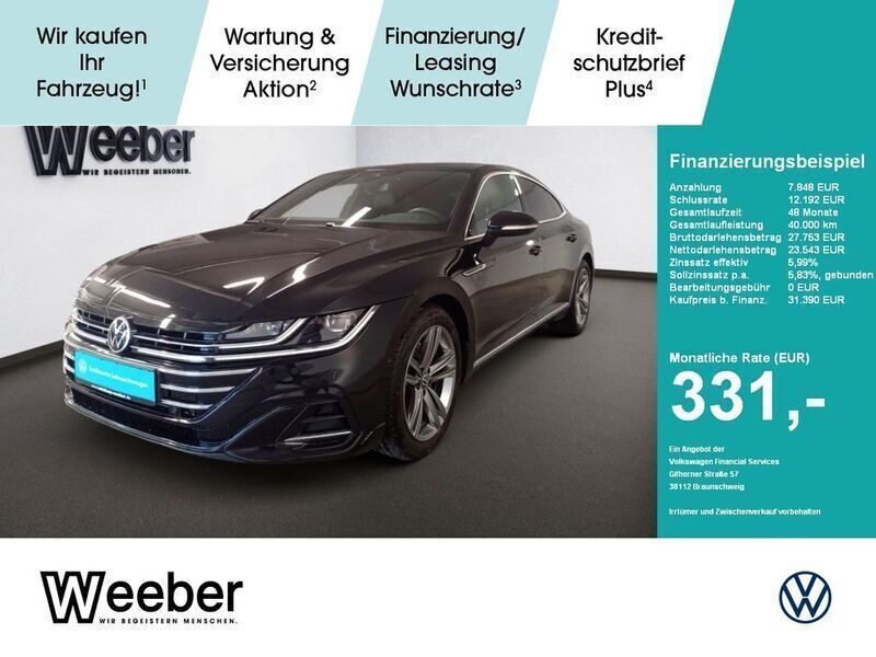 Schwarz Gebraucht 2022 VW Arteon R-line Limousine | 31.390 € (Guter Preis) - Bild 1/4