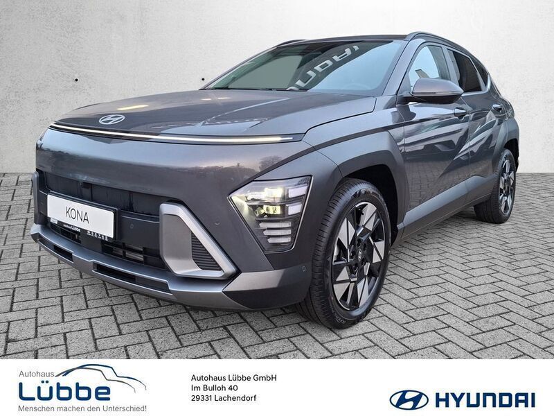Grau Gebraucht 2024 Hyundai Kona Prime SUV | 28.280 € (Etwas zu teuer) - Bild 1/4