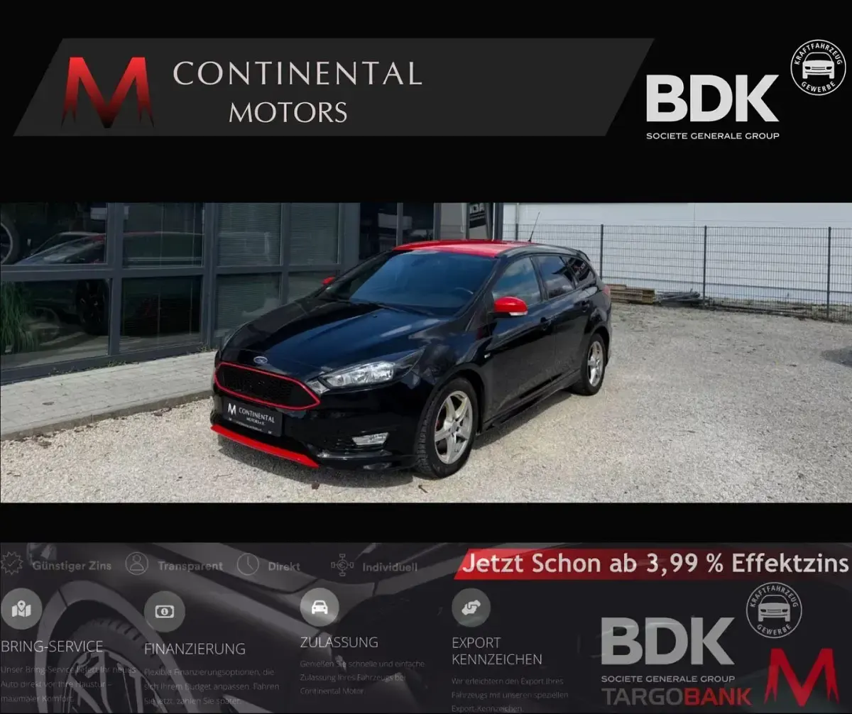 Second-hand Ford Focus ST-Line 150 CP (110 kW) 2017 Negru Berlinǎ