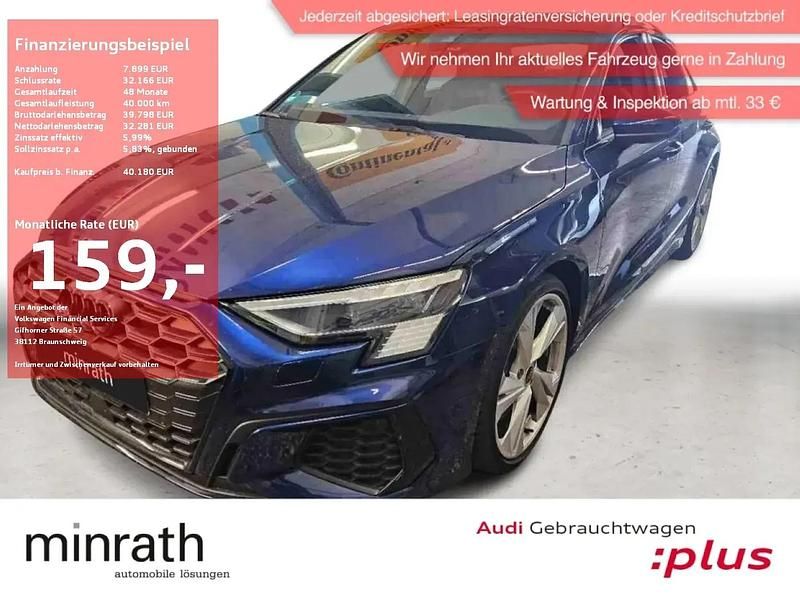 Blau Gebraucht 2024 Audi S3 Ambiente Limousine | 40.180 € (Guter Preis) - Bild 1/4