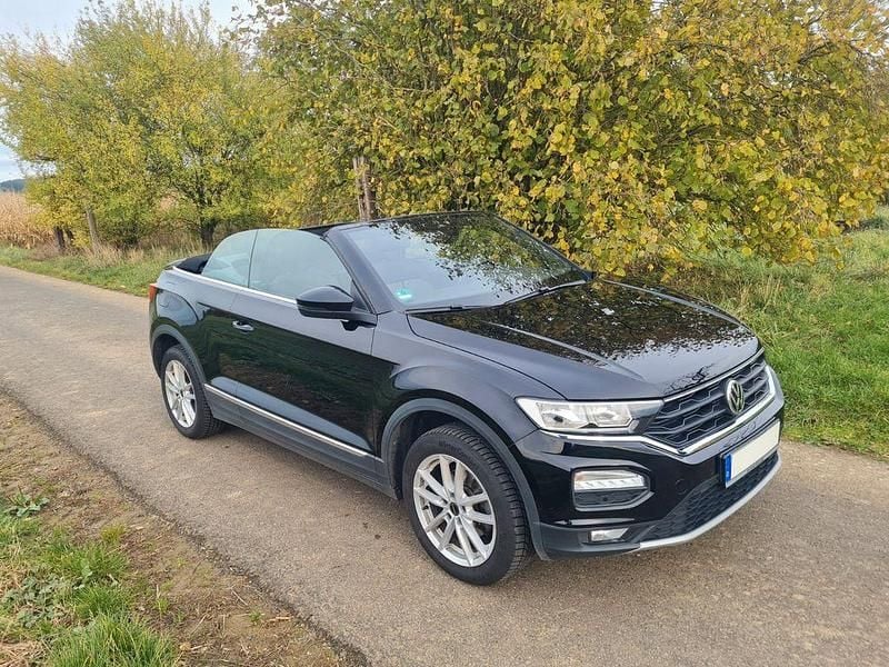 Schwarz Gebraucht 2020 VW T-Roc Cabriolet Style Cabrio | 18.990 € (Guter Preis) - Bild 1/4