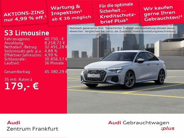 Ibisweiß Gebraucht 2024 Audi S3 Sport Limousine | 40.750 € (Guter Preis) - Bild 1/2