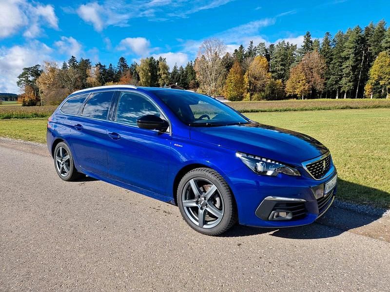 Blau Gebraucht 2019 Peugeot 308 SW Kombi | 10.700 € (Superpreis) - Bild 1/4