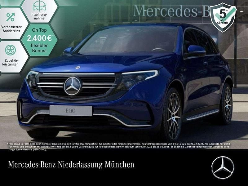 Blau Gebraucht 2021 Mercedes EQC400 AMG SUV | 37.990 € (Fairer Preis) - Bild 1/3