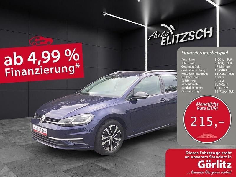 Atlantik blue metallic Gebraucht 2019 VW Golf VII IQ Drive Kombi | 16.980 € (Fairer Preis) - Bild 1/3