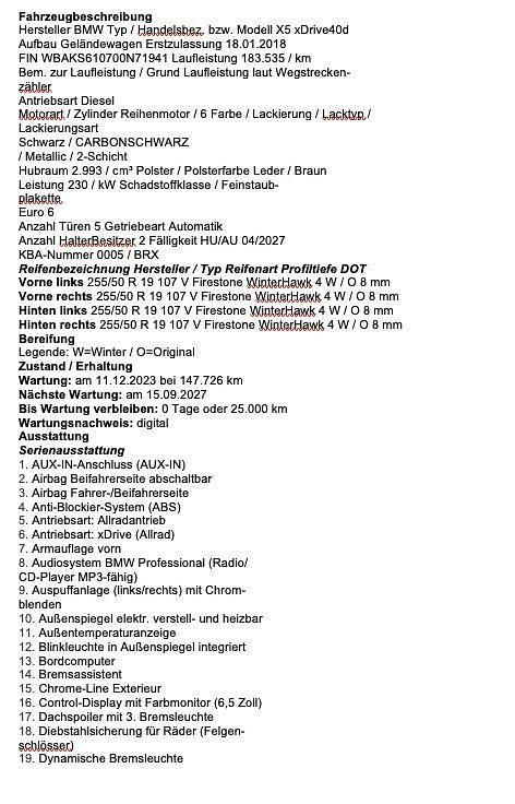 Gebraucht BMW X5 313 PS (230 kW) 2018 Schwarz SUV