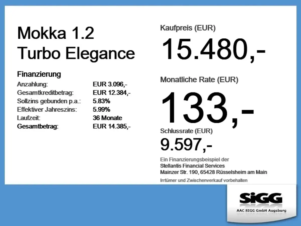 Gebraucht Opel Mokka Elegance 131 PS (96 kW) 2022 Quarz silber SUV