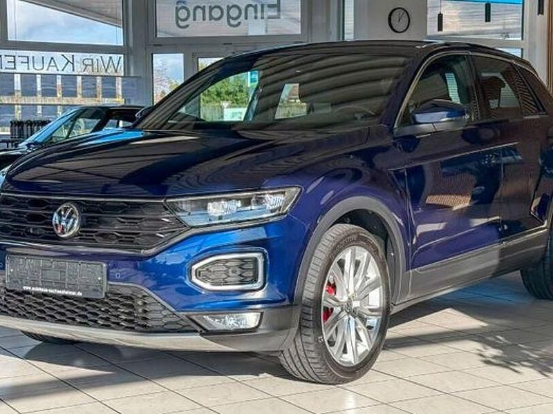 Blau Gebraucht 2019 VW T-Roc Sportline SUV | 20.990 € (Fairer Preis) - Bild 1/4
