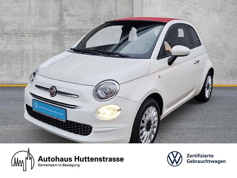 Gelato weiss Gebraucht 2020 Fiat 500 Lounge Cabrio | 13.990 € (Etwas zu teuer) - Bild 1/4