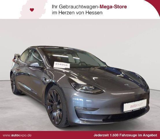 Midnight silver metallic Gebraucht 2022 Tesla Model 3 Performance Limousine | 24.390 € (Guter Preis) - Bild 1/4