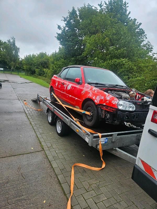 Rot Gebraucht 1998 VW Golf Cabriolet Cabrio | 450 € (Superpreis) - Bild 1/4