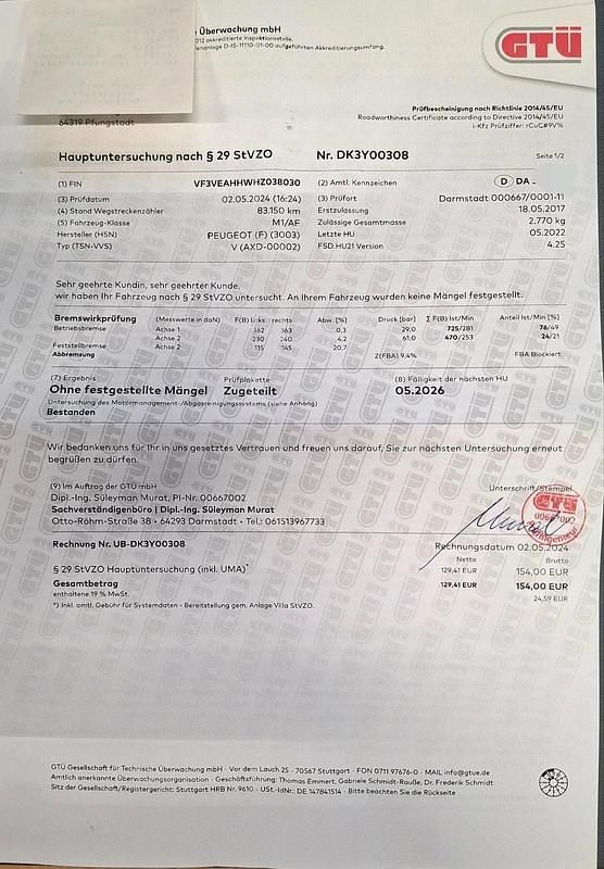 Gebraucht Peugeot Traveller 180 PS (132 kW) 2017 Silber Van / Kleinbus