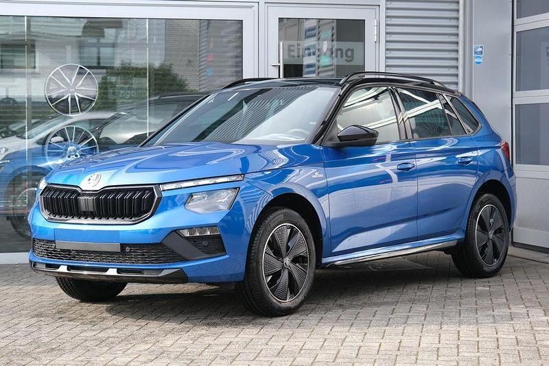 Race blau met. / dach sc... Gebraucht 2024 Skoda Kamiq Monte Carlo SUV | 25.980 € (Teuer) - Bild 1/4