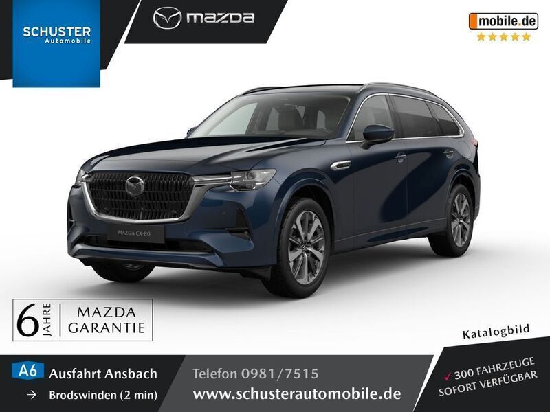 Grau Neu 2025 Mazda CX-80 Takumi-Line SUV | 62.980 € (Fairer Preis) - Bild 1/3