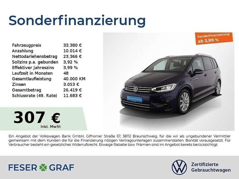 Gebraucht VW Touran R-line 150 PS (110 kW) 2025 Atlantik blue metallic Van / Kleinbus