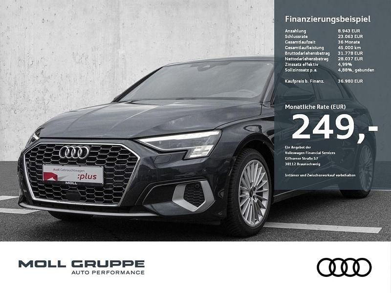 Grau Neu 2025 Audi A3 Sportback Advanced Limousine | 36.980 € (Guter Preis) - Bild 1/4