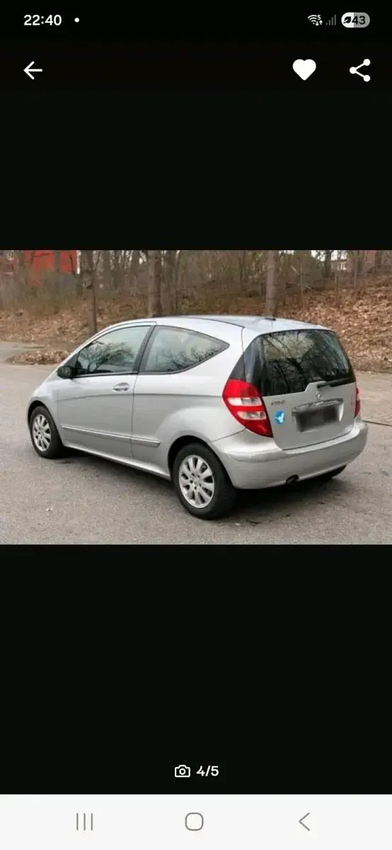 Gebraucht Mercedes A150 90 PS (66 kW) 2005 Silber Kleinwagen