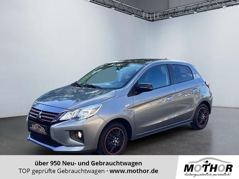 Platinumgrau / magicschwarz (m) Gebraucht 2021 Mitsubishi Space Star Spirit+ Limousine | 11.060 € (Fairer Preis) - Bild 1/4