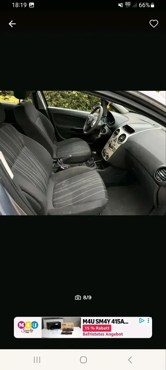 Usado Opel Corsa S 80 HP (58 kW) 2007 Cinzento Citadino