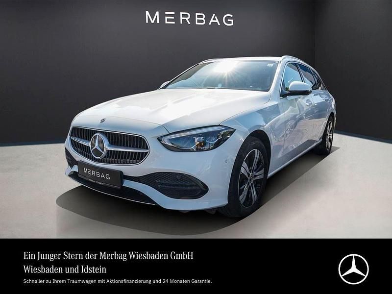 Polarweiß Gebraucht 2023 Mercedes C300e Avantgarde Kombi | 33.880 € (Superpreis) - Bild 1/4