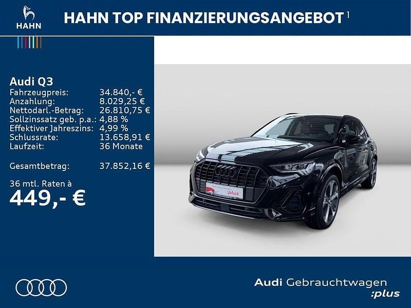 Gebraucht Audi Q3 S-Line 245 PS (180 kW) 2023 Mythosschwarz metallic SUV