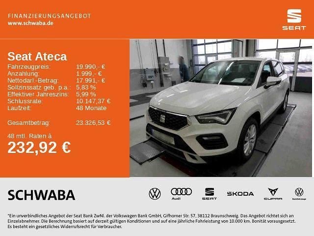 Bila weiß Gebraucht 2022 Seat Ateca Style SUV | 19.990 € (Guter Preis) - Bild 1/4