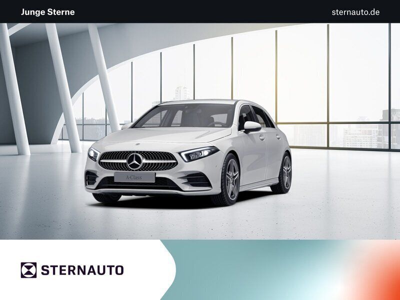 Polarweiß Gebraucht 2022 Mercedes A180 AMG line Limousine | 26.978 € (Fairer Preis) - Bild 1/4