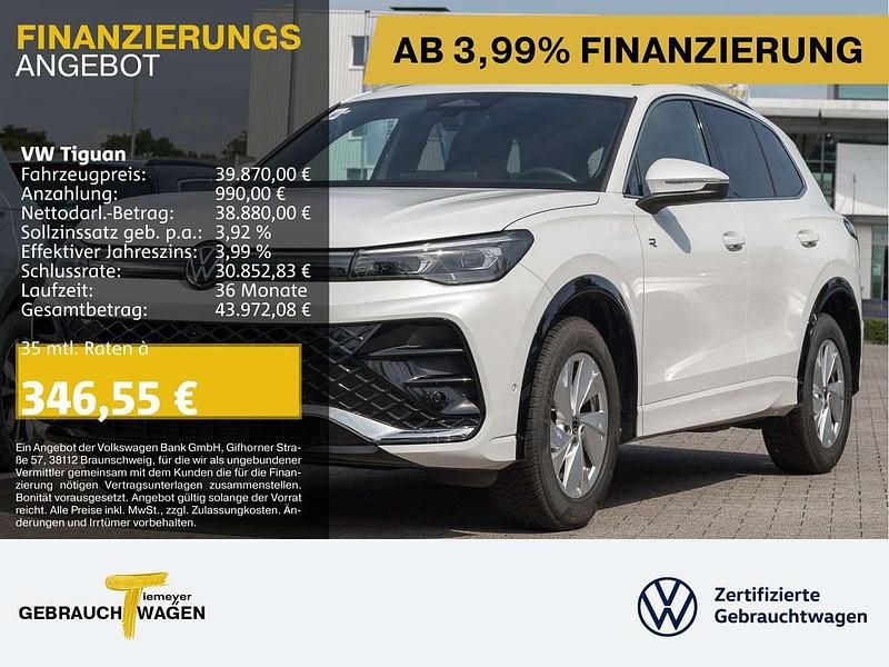 Weiß Gebraucht 2024 VW Tiguan R-line SUV | 39.870 € (Fairer Preis) - Bild 1/4
