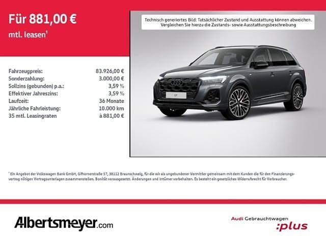Daytonagrau perleffekt Gebraucht 2025 Audi Q7 S-Line SUV | 83.926 € - Bild 1/4